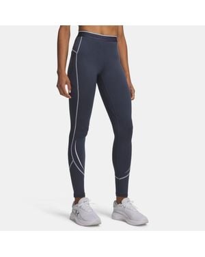 Under Armour Leggings Coldgear Elite Da Donna Downpour Riflettente - Blu