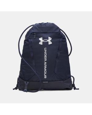 Under Armour Hustle Sackpack Midnight Midnight Metallic - Blue