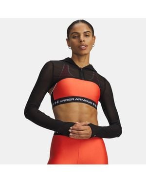 Under Armour Vanish Elite Mesh Crop Full Zip Ultimate Metallic - Red