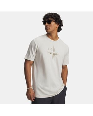 Under Armour Explor Graphic Short Sleeve Summit City Khaki - White
