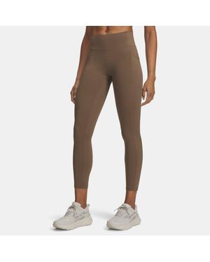 Under Armour Hb Run Tights Desert Taupe Reflective - Brown