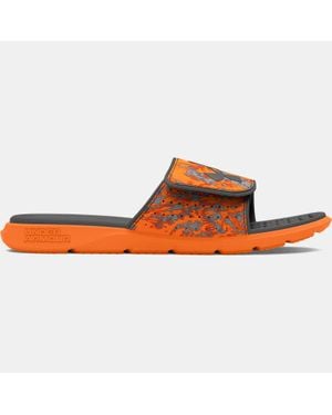 Under Armour Ciabatte Ignite Pro Graphic Strap Da Uomo Atomic / Castlerock / Castlerock - Arancione