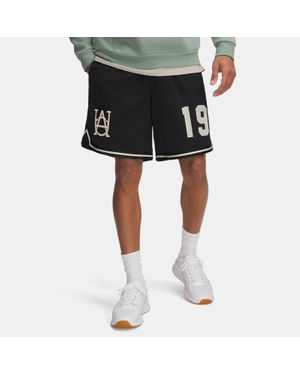 Under Armour Shorts Courtside Hoops Da Uomo Pietra - Nero