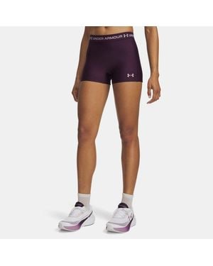 Under Armour Shorty 7,5 Cm Heatgear Pour Femme Mauve Echo Mauve Rose - Bleu