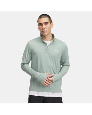 Under Armour Launch Shirt Mit ¼ Zip Für Herren Silica Reflektierend - Grün