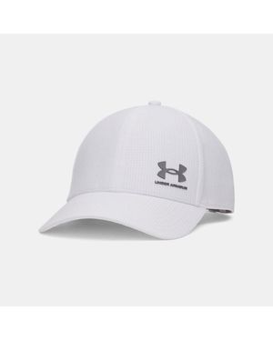 Under Armour Iso-chill Armourvent Adjustable Hat Cap - White
