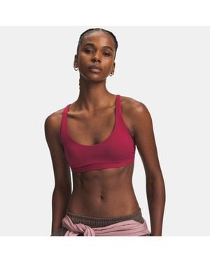 Under Armour Effortless Low Sport-Bh Für Damen Claret Ox Blood - Rot