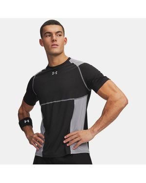 Under Armour Heatgear Elite Passgenaues T-Shirt Für Herren Ultimate Stahl Reflektierend - Schwarz