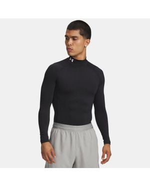 Under Armour Heatgear Compression Mock Long Sleeve - Black