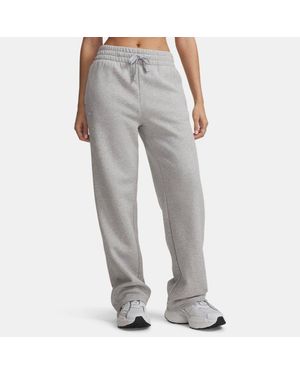 Under Armour Rival Fleece Straight Leg Trousers Mod Light Heather - Grey