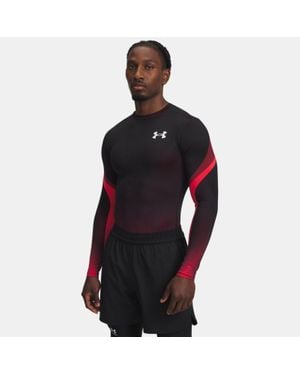 Under Armour Heatgear Sublimated Crew Long Sleeve - Black