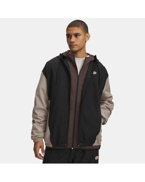 Under Armour Rival Woven Colourblock Jacket Ultimate Timberwolf Taupe Timberwolf Taupe - Black