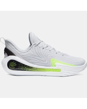 Under Armour Scarpe Da Basket Curry 12 Halo Nero High Vis Giallo - Blu