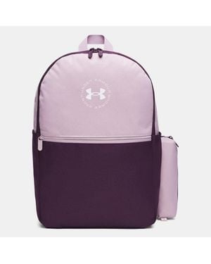 Under Armour Essential Rucksack Mit Aufdruck Mauve Violett Echo Weiß - Lila