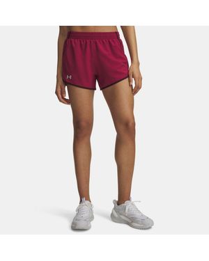 Under Armour Fly-By 3" Shorts Aegean Blackout Reflective - Green