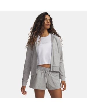 Under Armour Sport Terry Full Zip Mod Light Heather - Grey