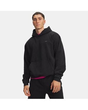 Under Armour Ua Icon Fleece Washed Hoodie - Black