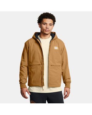 Under Armour Giacca Project Rock Work Da Uomo Ochre Nero - Marrone