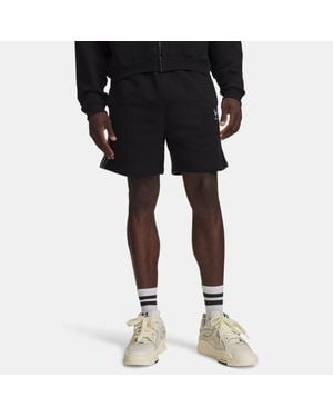 Under Armour Ua Icon Fleece Taped Shorts - Black