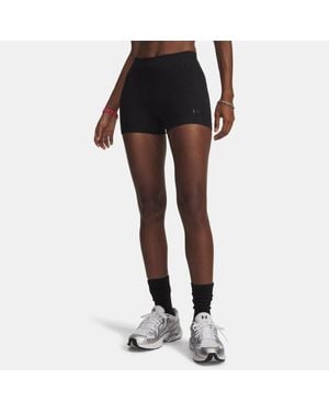 Under Armour Seamless Cotton Shorty Shorts Ultimate Anthracite - Black