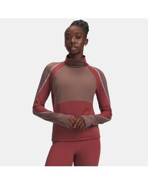 Under Armour Halo Run Cold Weather Funnel Cinna Sierra Taupe Reflective - Red
