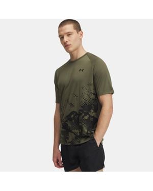 Under Armour Tech Fade Short Sleeve Marine Od - Green