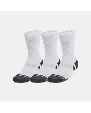 Under Armour Performance Tech 3-Pack Crew Socks Jet - White