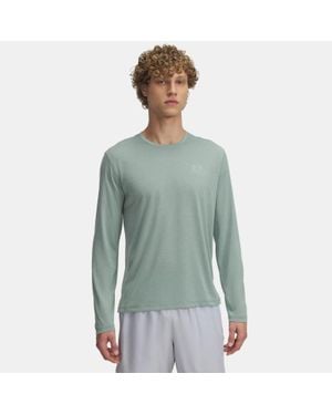 Under Armour Launch Langarm-Oberteil Für Herren Silica Reflektierend - Grün