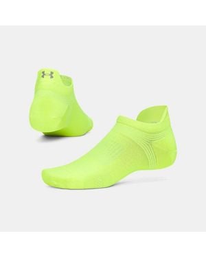 Under Armour Velociti Lite No Show Socks High Vis High Vis Reflective - Green