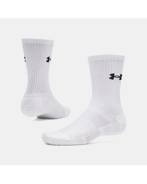 Under Armour Performance Cotton 3-Pack Crew Socks Ultimate - White