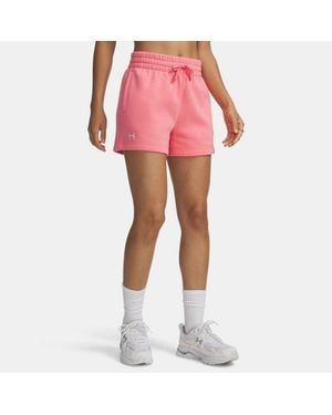 Under Armour Rival Fleece 3.5" Shorts Bittersweet - Pink