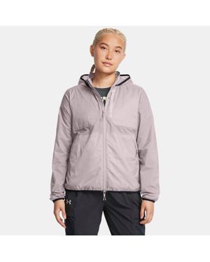 Under Armour Giacca Launch Trail Da Donna Tetra Anthracite Riflettente - Blu