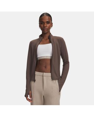 Under Armour Parte De Arriba Con Cremallera Completa Meridian Para Mujer Peppercorn Peppercorn - Marrón