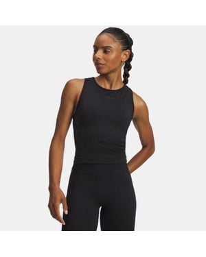 Under Armour Project Rock Seamless Tank Anthracite - Black