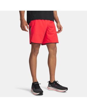 Under Armour Pantalón Corto De 18 Cm (7" Velociti Reflect Para Hombre Racer Reflectante - Rojo