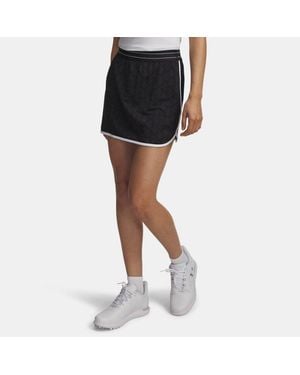 Under Armour Drive Jacqrd Skort Für Damen Weiß - Schwarz