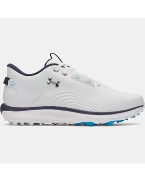 Under Armour Drive Fade 2 Spikeless Golf Shoes Metallic - White