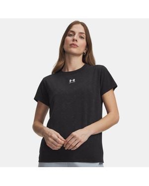 Under Armour Rival Cotton Wash Short Sleeve - Black