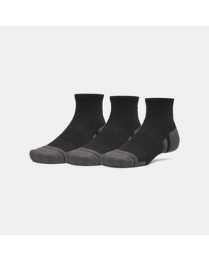 Under Armour Performance Tech 3-Pack Q Rter Socks Ultimate Ultimate Jet - Black