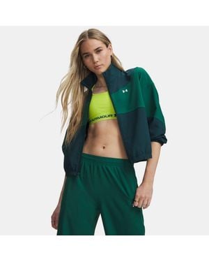 Under Armour Rival Woven Jacket Arden Campus Ivy - Blue