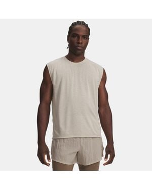 Under Armour Hb Aeris Run Sleeveless Highland Buff Reflective - Natural