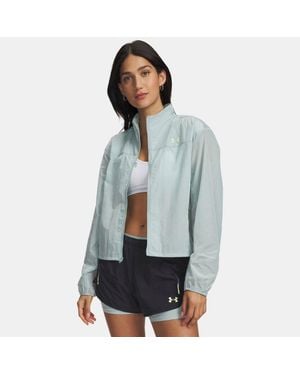 Under Armour Explor Trail Run Wind Jacket Enamel Fade - Blue