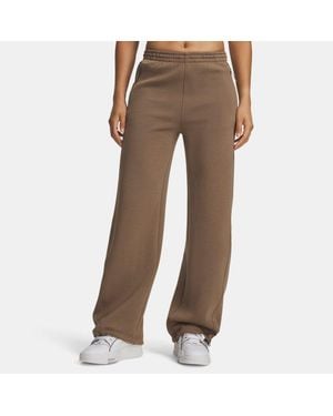 Under Armour Pantalón Unstoppable Fleece Open Para Mujer Desert Taupe Desert Taupe - Marrón