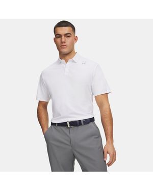 Under Armour Halo Bonded Polo Reflective - White