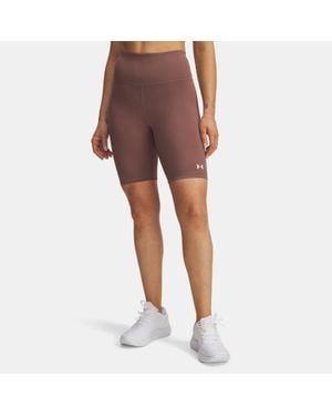 Under Armour Motion 8" Bike Shorts Sierra Taupe - Brown