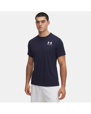 Under Armour Heatgear Fitted Short Sleeve Midnight - Blue