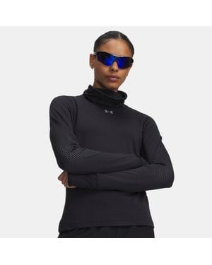 Under Armour Velociti Cold Weather Layer Langarm-Oberteil Für Damen Ultimate Reflektierend - Schwarz