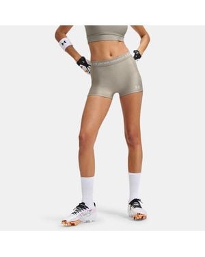 Under Armour Heatgear Shorty 3" Shorts Timberwolf Taupe Summit - White
