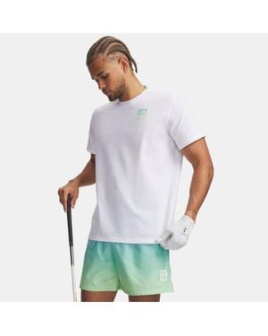 Under Armour Caddy Speaking Short Sleeve Haze - White