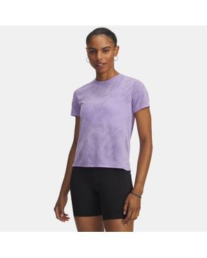 Under Armour Launch Jacq Rd Short Sleeve Transparent Reflective - Purple